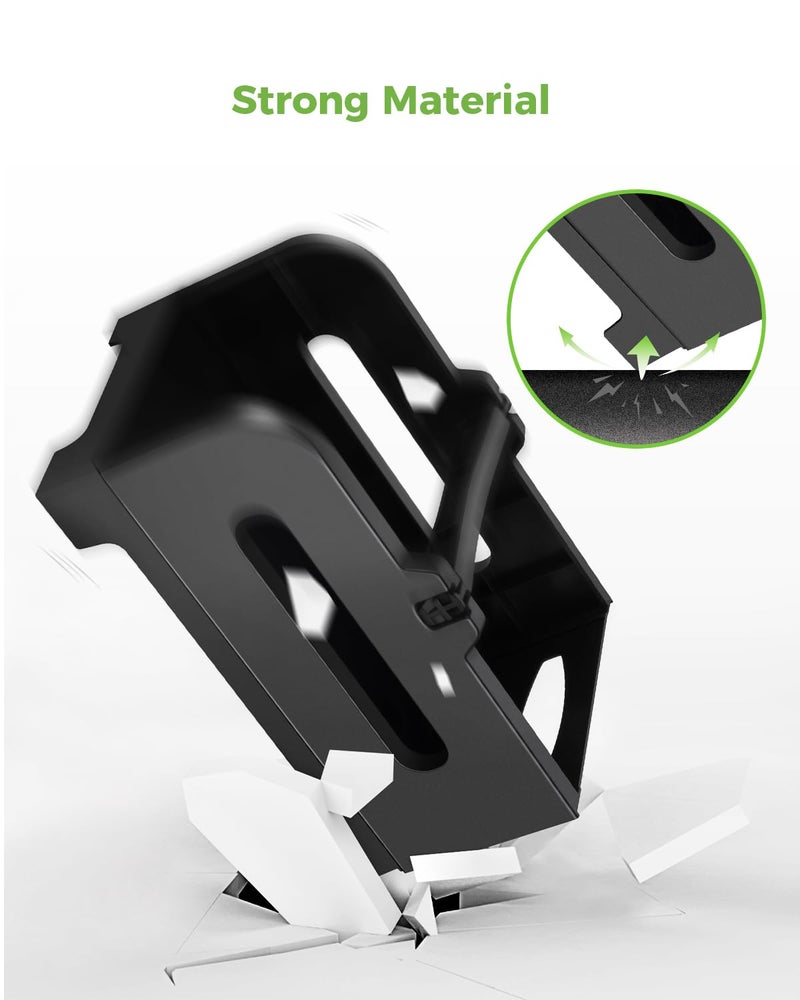 Nelko Label Holder, Thermal Label Holder for Rolls and Fan-Fold Labels, Shipping Label Roll Holder for Desktop Label Printer Shipping Supplies Industrial Labels Accessory for Home, Office (Black) - Image 4